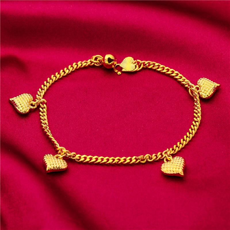 2025 New Accessories Bracelet Five-Pointed Star Heart Bracelet Gift Jewelry Heart Accessories Bracelet 24K Gold Filled (L116) unique design