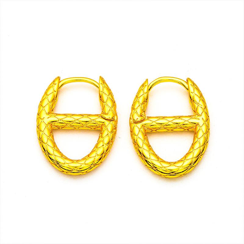 Vietnam Sand Gold Women's Fashion Earrings Female Jewelry Wholesale Earrings Ear Clips