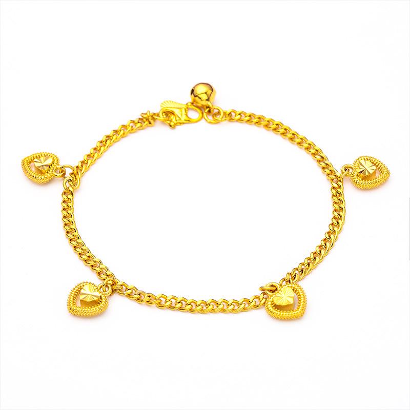 2025 New Accessories Bracelet Five-Pointed Star Heart Bracelet Gift Jewelry Heart Accessories Bracelet 24K Gold Filled (L116) unique design