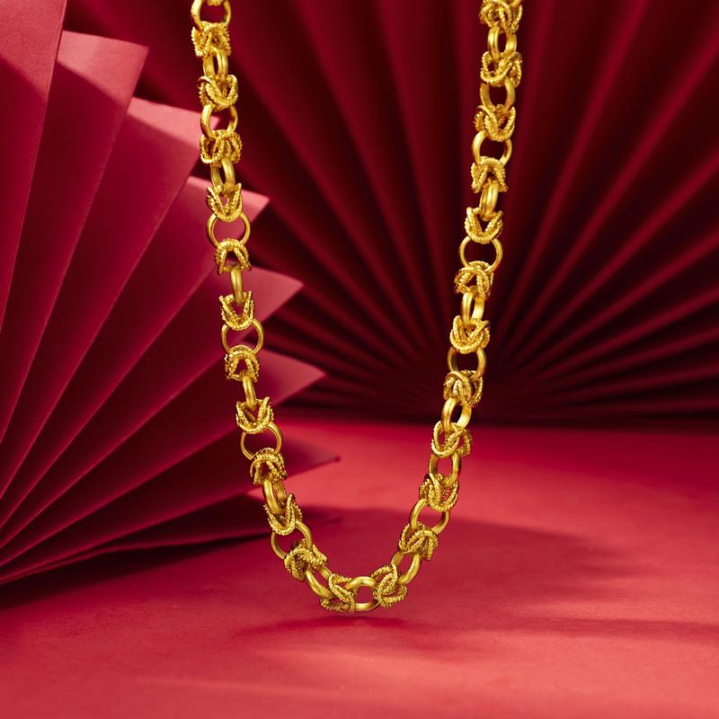 Fireproof Non-Fading Gold-Plated Faucet Series Necklace Bracelet Same Style Braided Necklace Bold Dragon Bone Chain
