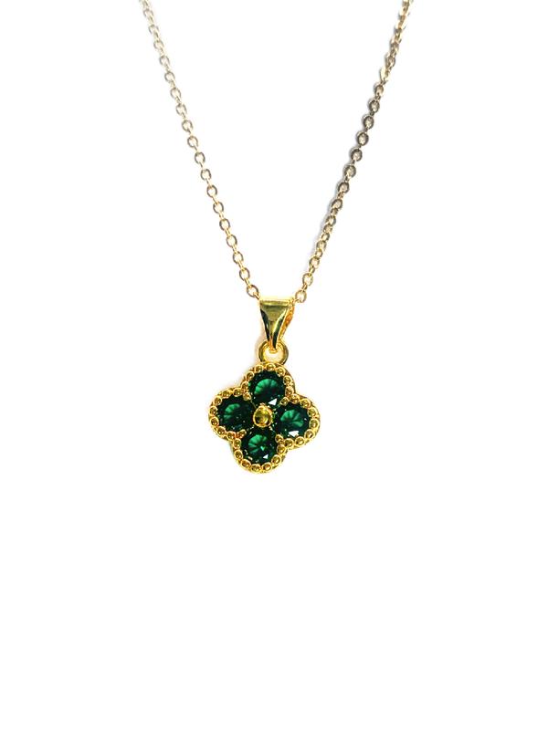 Jewelry Gifts clover bracelet 24K Gold Filled thicker gold non faded  (L086) chain length 45mm with width 21mm thickness 12mm
