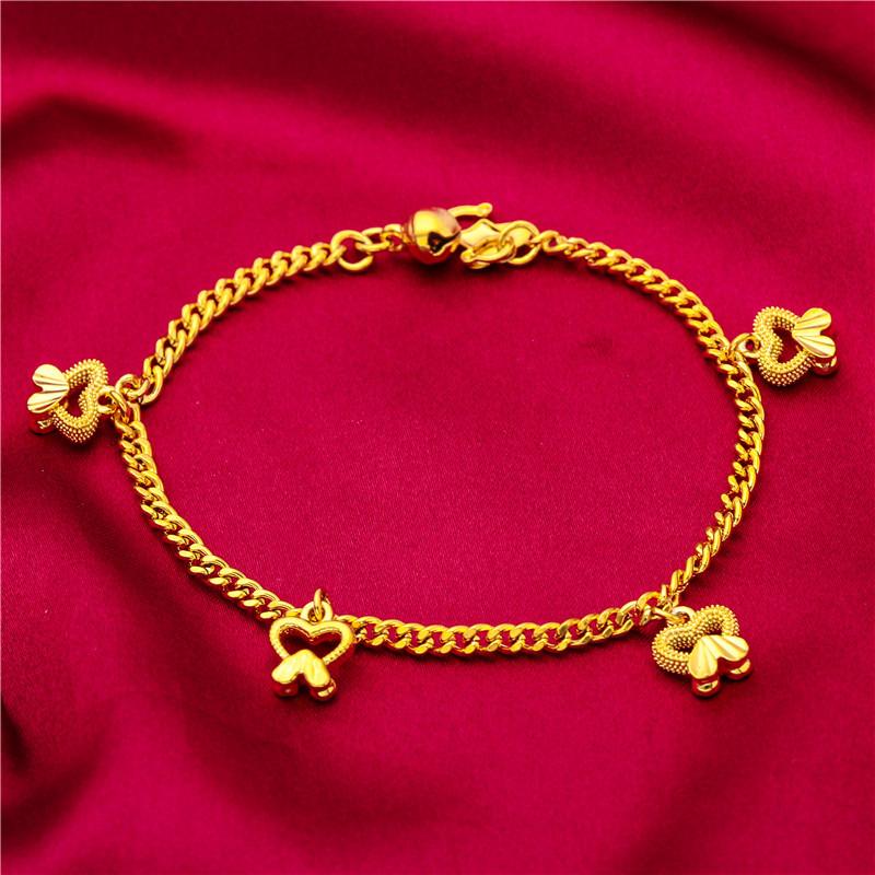 2025 New Accessories Bracelet Five-Pointed Star Heart Bracelet Gift Jewelry Heart Accessories Bracelet 24K Gold Filled (L116) unique design