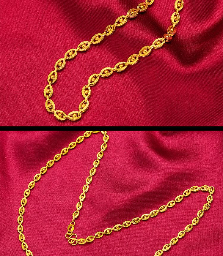 Gold Store Same Style Gold Filled Phoenix Evil Eye Chain Necklace for Women 24K Copper Gold Filled Eye Chain Fashion Live Streaming Dropshipping Chain Long-Lasting Color