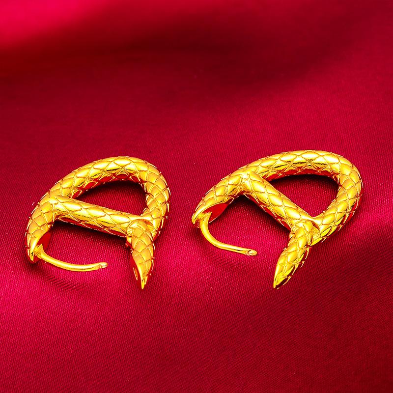 Vietnam Sand Gold Women's Fashion Earrings Female Jewelry Wholesale Earrings Ear Clips