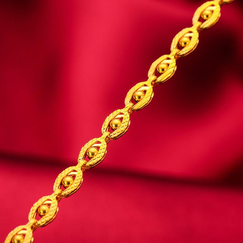 Gold Store Same Style Gold Filled Phoenix Evil Eye Chain Necklace for Women 24K Copper Gold Filled Eye Chain Fashion Live Streaming Dropshipping Chain Long-Lasting Color