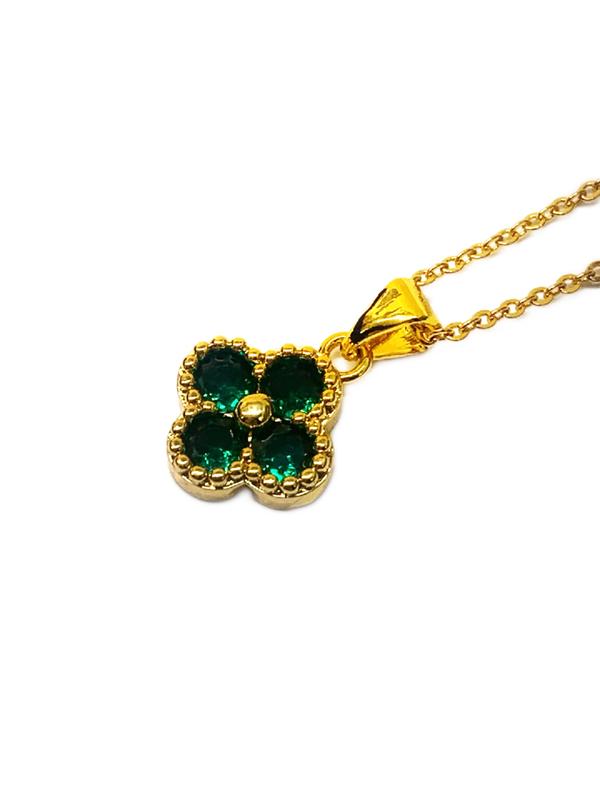 Jewelry Gifts clover bracelet 24K Gold Filled thicker gold non faded  (L086) chain length 45mm with width 21mm thickness 12mm