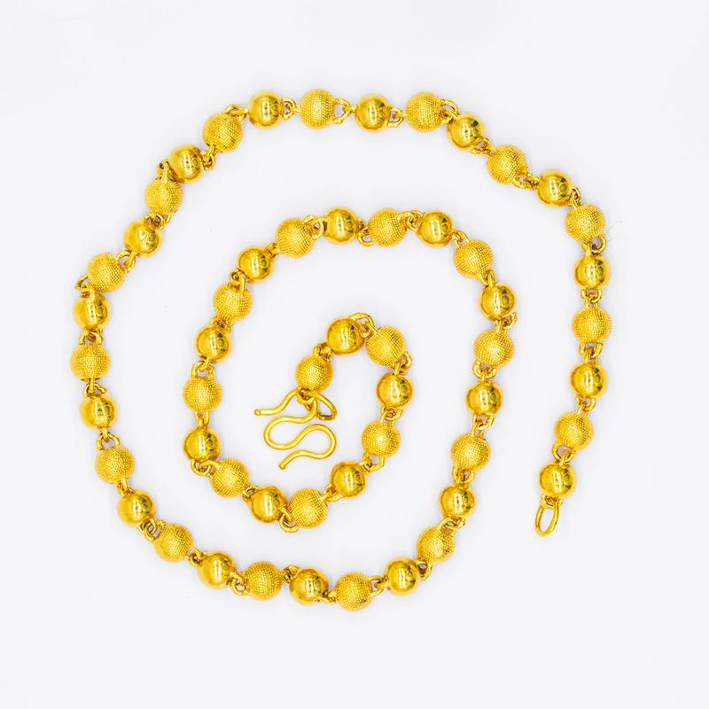 Gold Filled Chain Simple Personality Brass Gold Filled Jewelry Men's Necklace Manufacturer Wholesale Peace Buckle