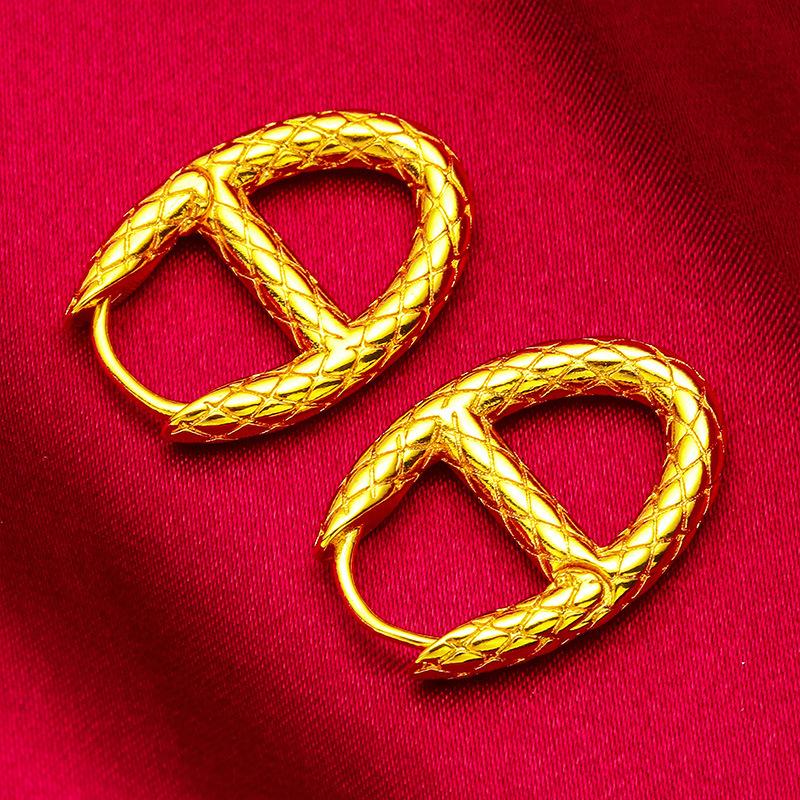Vietnam Sand Gold Women's Fashion Earrings Female Jewelry Wholesale Earrings Ear Clips
