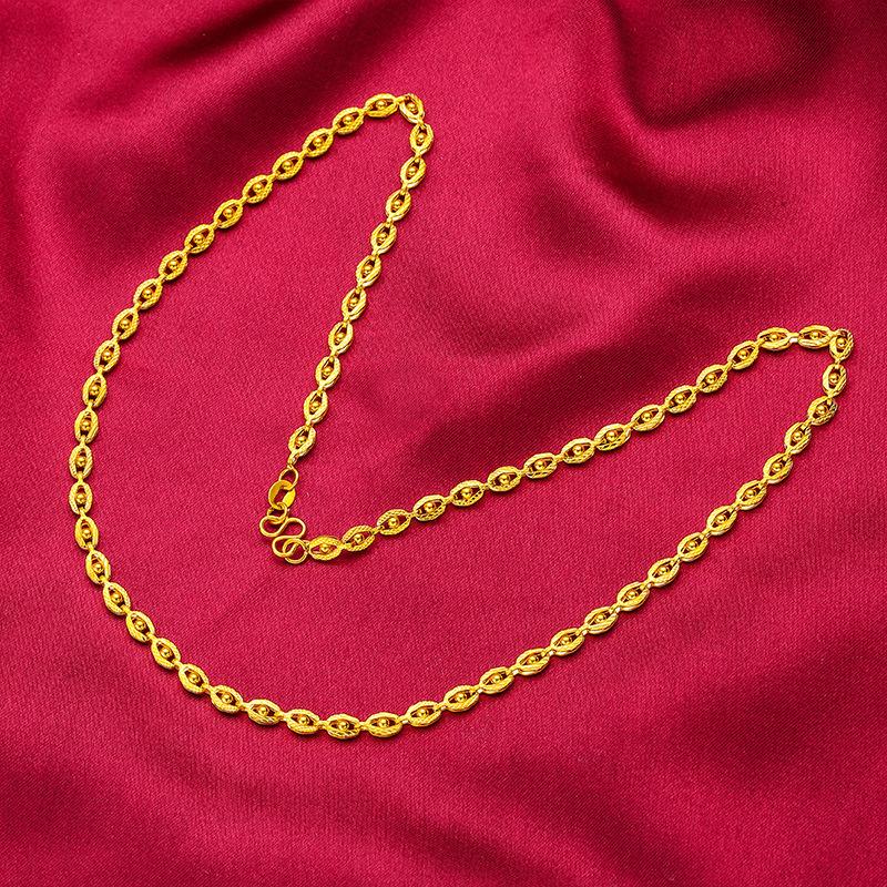 Gold Store Same Style Gold Filled Phoenix Evil Eye Chain Necklace for Women 24K Copper Gold Filled Eye Chain Fashion Live Streaming Dropshipping Chain Long-Lasting Color