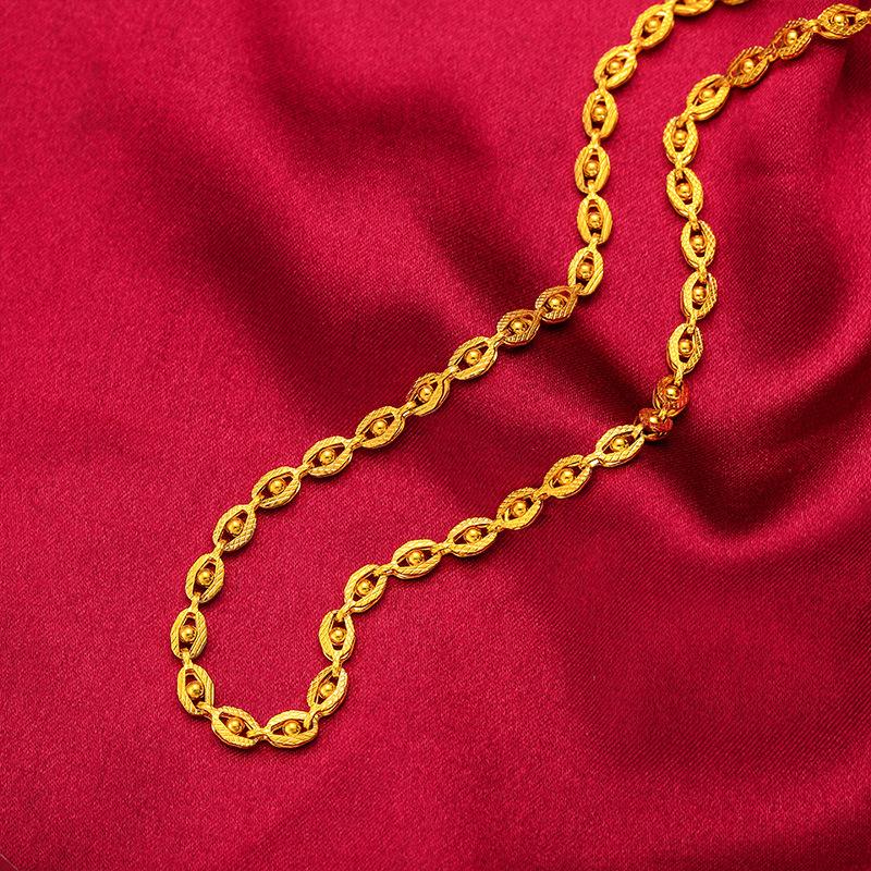 Gold Store Same Style Gold Filled Phoenix Evil Eye Chain Necklace for Women 24K Copper Gold Filled Eye Chain Fashion Live Streaming Dropshipping Chain Long-Lasting Color