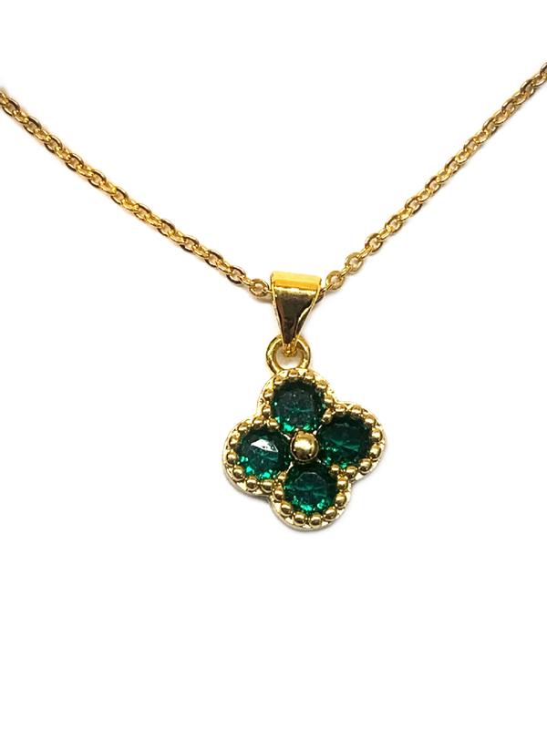 Jewelry Gifts clover bracelet 24K Gold Filled thicker gold non faded  (L086) chain length 45mm with width 21mm thickness 12mm